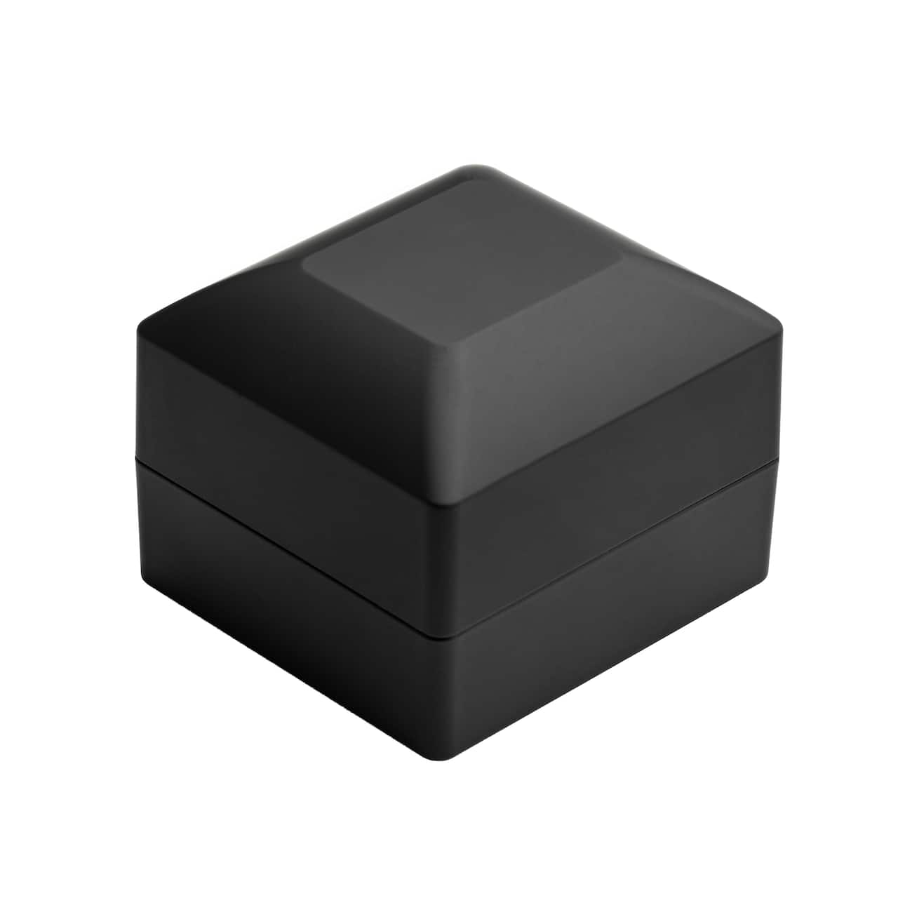 Black Plastic Ring Box by Bead Landing™